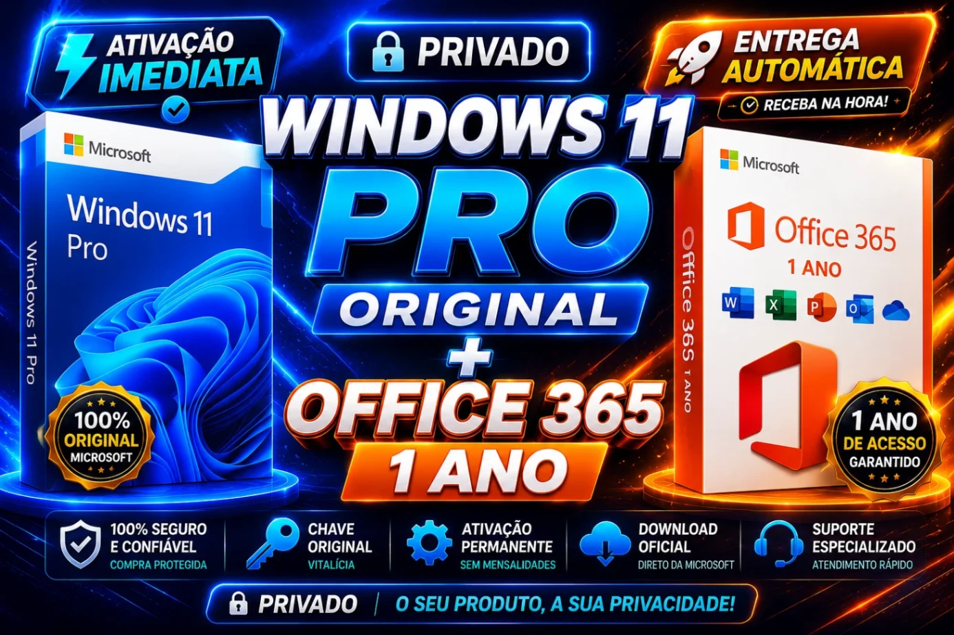 ✅🔑 Windows 11 PRO Original Microsoft + OFFICE 365 1 ANO