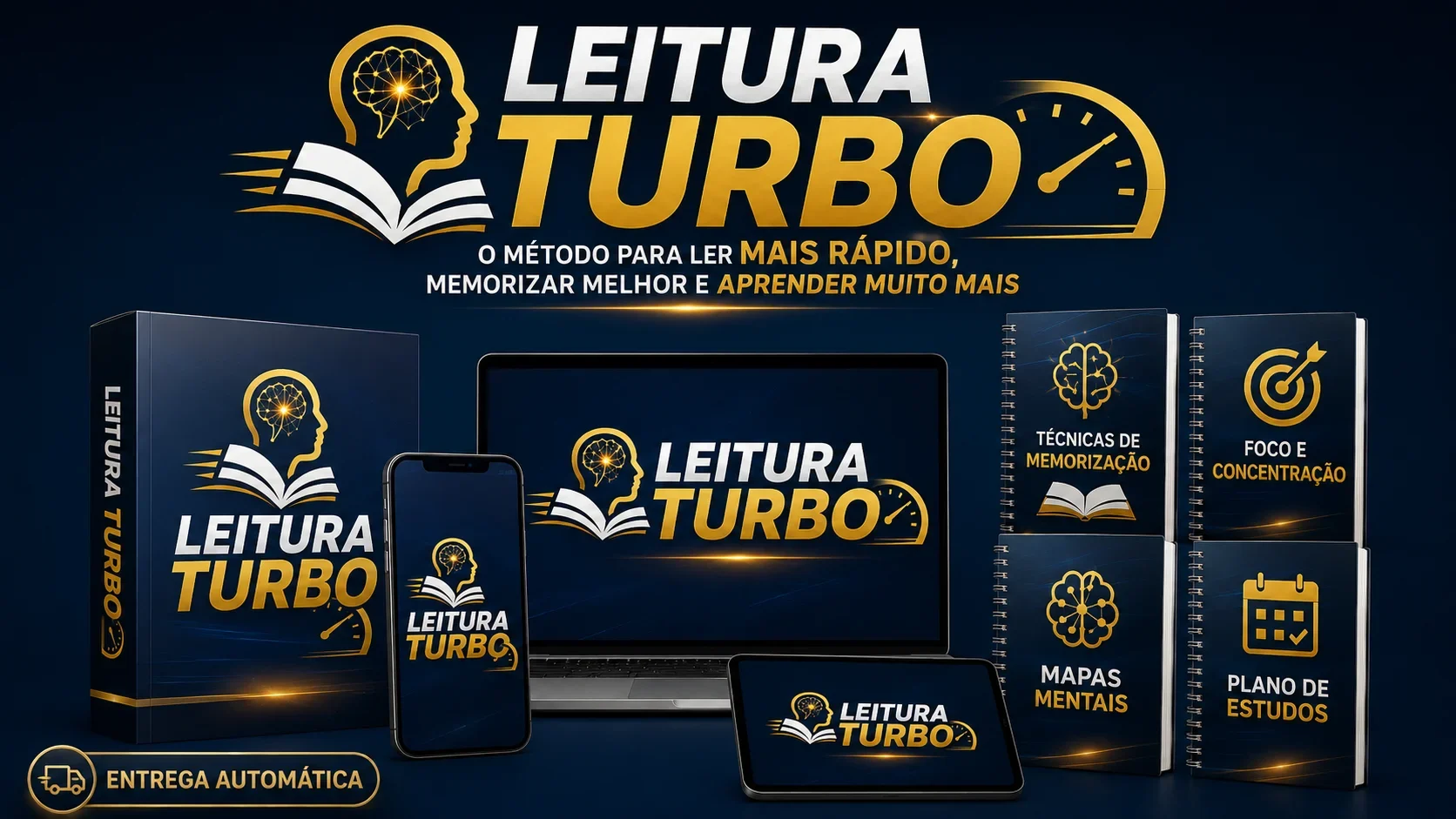 LEITURA TURBO - O Método Para Ler Mais Rápido, Memorizar Melhor e Aprender Muito Mais